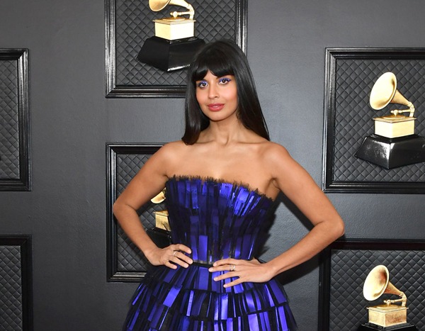 Jameela Jamil from Grammys 2020 Red Carpet Fashion | E! News